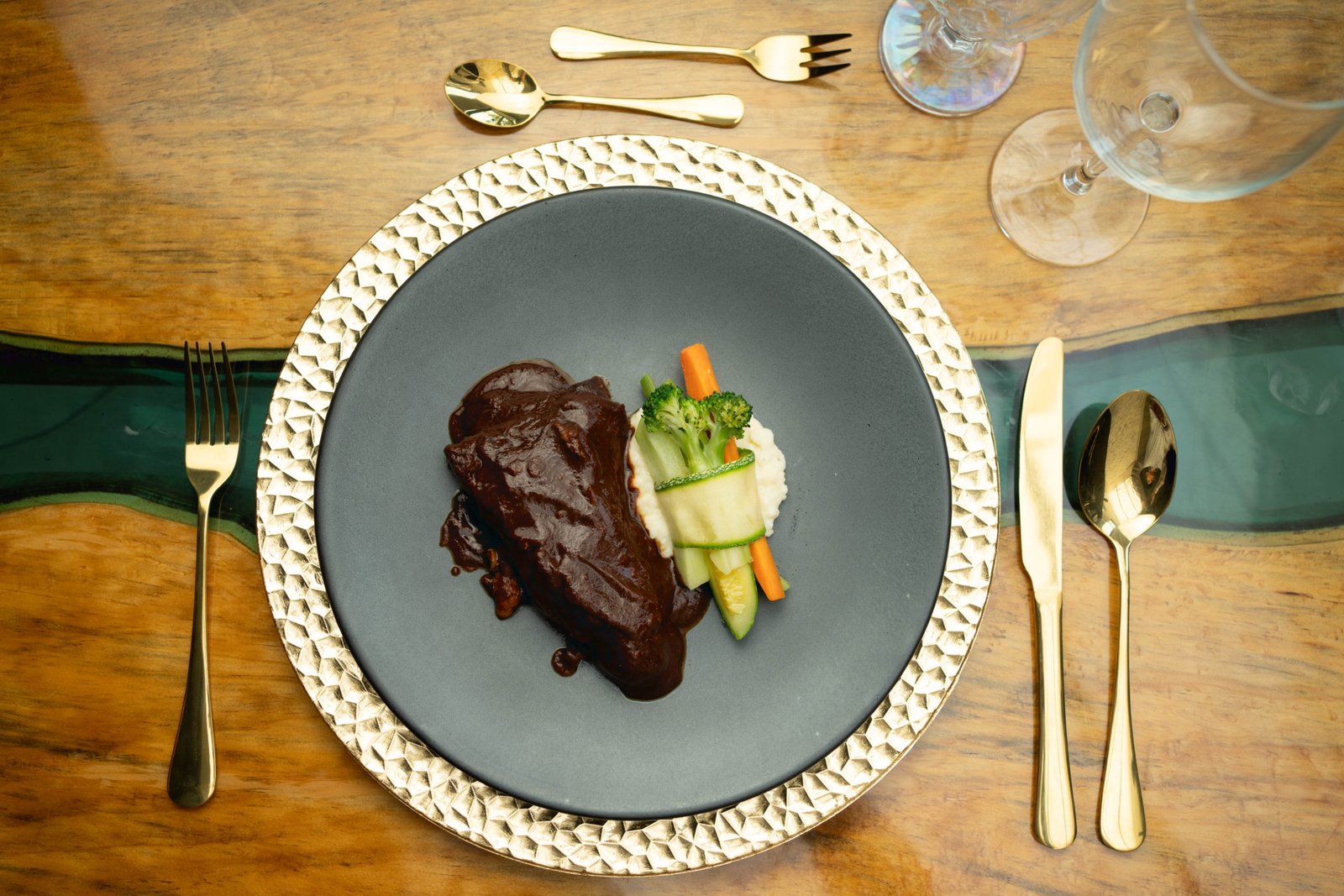 Cerdo con salsa de adobo
